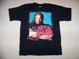 WCW Kevin Nash NWO 4 Life 1998 Black T Shirt L