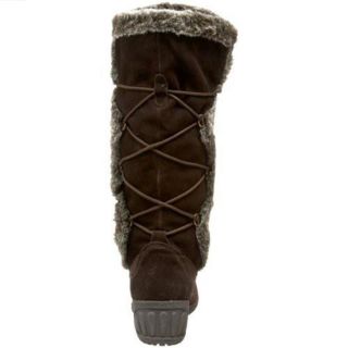 Khombu Solar 2 Womens Snow Winter Boots Sz 8 M Dark Brown Leather 2