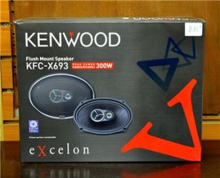 New Kenwood Excelon KFC X693 6 x 9 3 Way Flush Mount Speakers