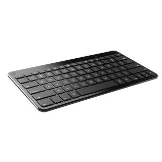 Keyboard is full sized yet thinand lightweight. Handy shortcut keys