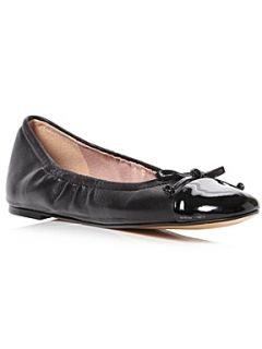 Dune Mackay Toe Cap Ballerina Shoes Black   