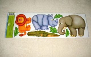 New Baby Kids Room Removable DIY Jumbo Wall Stickers Jungle Safari Zoo