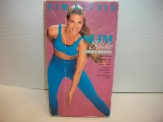 Slim Slide Instruction Workout Tape by Kim Alexis Learn How VHS