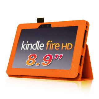  Kindle Fire 8 9 inch PU Leather Folio Case Cover Protector