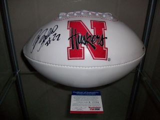 Nebraska Cornhuskers Rex Burkhead Signed Autographed Football PSA DNA