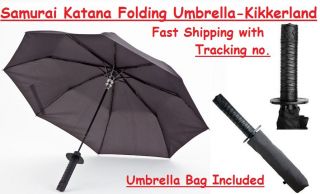 Japan Kikkerland Samurai Sword Folding Umbrella Katana Weapon Ninja