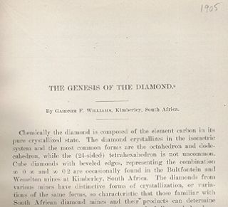 DIAMONDS Africa mining geology history 1905 De Beers & Kimberly Mines