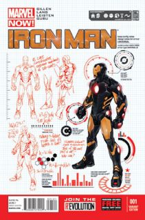 Iron Man 1 Marvel Comics Now 1 25 Pagulayan Design Variant