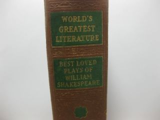 1936 Best Loved Plays William Shakespeare Antique English Classics