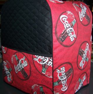 RED COCA COLA COKE LOGO QUILTED DUST COVER FOR KITCHENAID MIXERS