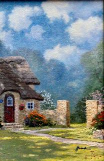 515 550 Spring at Stonegate 12x16 s N Limited Kinkade Canvas