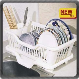 Kitchen Accessories Dish Plate Spoon Rack White Holder