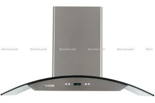 Air 36 European Style Wall Mount Glass Range Hood with Baffle Filter