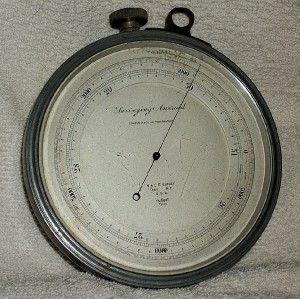 Surveying Aneroid w L E Gurley Barometer Altimeter London