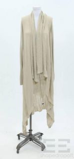 Kimberly Ovitz Light Brown Long Draped Cardigan Size M
