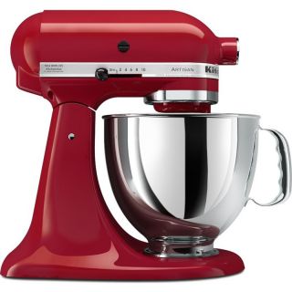 KitchenAid 10 Speed Electric Stand Mixer Red w Stainless Steel Mixing