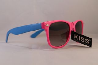 Kiss Neon Wayfarer Sunglasses Two Tone Pick Your Color Hot Summer