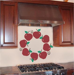 Apple Wreath Kitchen Wall Sticker Vinyl Decal Decor Art