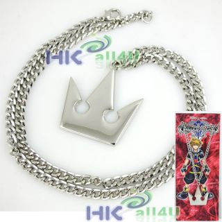 Cosplay Kingdom Hearts Sora Crown Necklace Pendant F46