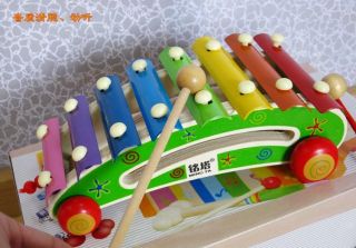 Colored Steel Xylophone Hand Knock Serinette Octave Piano Drag Baby
