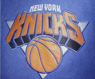 knicks logo is very nicely embroidered on front and back of jacket