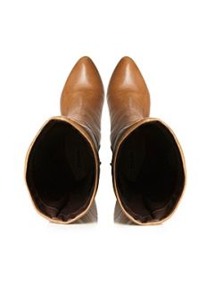 Dune Rye Slouch Rouched Calf Boot Tan   