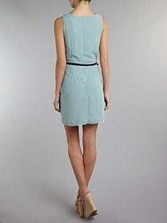 Atelier 61 Belted cowl neck dress Green   