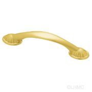 SG Brushed Satin Gold Dual Mount Shell Cabinet Drawer Knob Pull