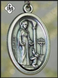 Maximilian Kolbe WWII Saint Medal Pendant 925 Chain