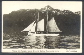 Del Fuego Real Photo Postcard Canal Beagle Kohlmann C1930