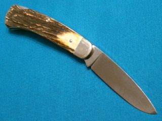 Stag 4100 Lockback Barehead Folding Hunter Knife Tree Brand