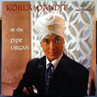 KORLA PANDIT at the pipe organ LP VG+ FANTASY 3286 Red Vinyl 1960