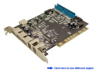 Firewire 1394a USB 2 0 SATA ATA 133 Combo PCI Card New