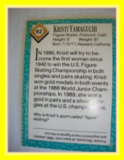 Sports Illustr 92 Kristi Yamaguchi Figure Skating