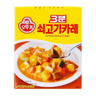 Instant Korean Beef Curry Microwavable Food Snack Kimchi Ramen Noodles