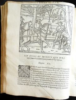 1585 La Venerie Et Fauconnerie 88 Woodcuts 4 Full Page Dogs Falcons