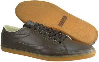 New $115 Lacoste Bocana SPM Mens Shoes US 13 EU 47 Dark Brown