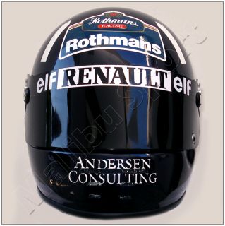 Damon Hill 1996 Renault F1 Replica Helmet Scale 1 1