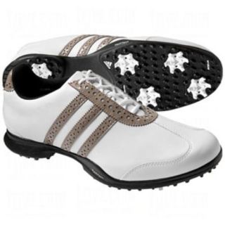 New Adidas Driver Val s Ladies Golf Shoes White Khaki