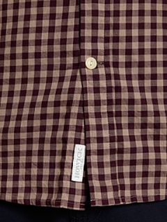Howick Outsiders Twill Gingham shirt Claret   