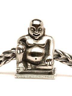 Trollbeads Buddha silver charm bead   House of Fraser