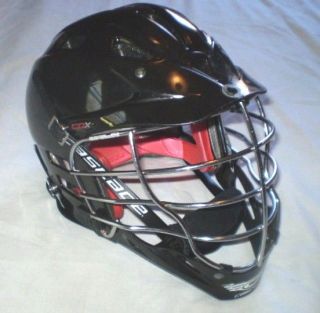 Cascade CPX Lacrosse Helmet Black and Chrome Nike Chin Guard Adult