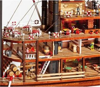 Occre 14003 Paddle Steamer Mississippi Wood SHIP Kit New
