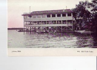 Postcard Jackson Michigan Wolf Lake Casino