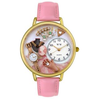 Whimsical Watches Ladies Unisex Jewelry Lover Pink Leather Watch G