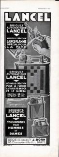 source l illustration this is a 1931 print ad for lancel lighters