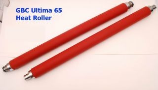 Pair GBC HeatSeal Ultima 65 Roll Laminator Rubber Heat Roller