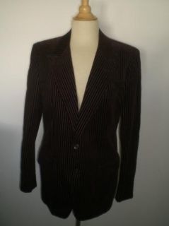 Vintage Ted Lapidus Couture Burgundy Velvet Sportcoat Smoking Jacket