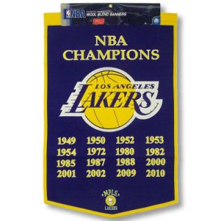 Los Angeles Lakers Wool Championship Banner La