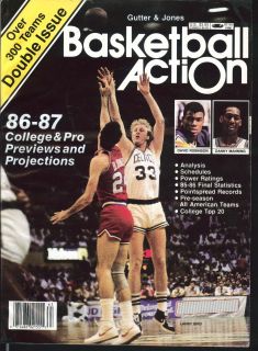 Basketball Action Larry Bird David Robinson Danny Manning Betting 1986